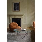 GUBI Pedrera coffee table, black - transparent structured glass, decoration image