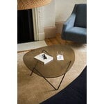 GUBI Pedrera coffee table, black - bronze structured glass, decoration image