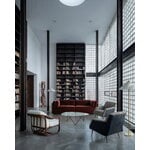 GUBI Pedrera coffee table, black - transparent structured glass, decoration image