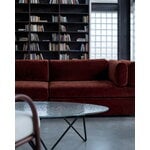 GUBI Pedrera coffee table, black - transparent structured glass, decoration image