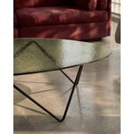 GUBI Pedrera coffee table, black - bronze structured glass, decoration image