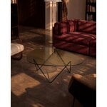 GUBI Pedrera coffee table, black - bronze structured glass, decoration image
