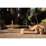 GUBI P3S Outdoor chaise longue, natural, decoration image