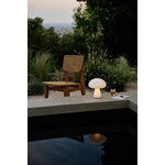 GUBI Obello portable table lamp, pearl white, decoration image