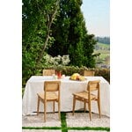 GUBI C-chair Outdoor, teak - HDPE cane, decoration image