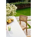 GUBI C-chair Outdoor, teak - HDPE cane, decoration image