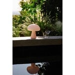 GUBI Obello portable table lamp, powder pink, decoration image
