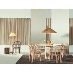GUBI Sillón de comedor Bistra, ratán lacado natural - Reales Pattern 002, imagen de decoración
