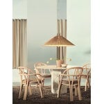GUBI Sillón de comedor Bistra, ratán lacado natural - Reales Pattern 002, imagen de decoración