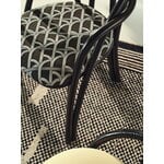 GUBI Bistra dining armchair, ebony painted rattan - Reales Pattern 003, decoration image