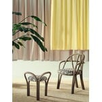 GUBI Bistra dining armchair, olive stained rattan - Reales Pattern 001, decoration image