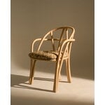 GUBI Sillón de comedor Bistra, ratán lacado natural - Reales Pattern 002, imagen de decoración