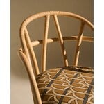 GUBI Sillón de comedor Bistra, ratán lacado natural - Reales Pattern 002, imagen de decoración