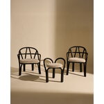 GUBI Bistra stool, ebony painted rattan - Fustagno 001, decoration image