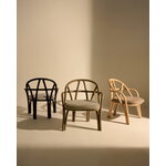 GUBI Fauteuil Bistra, rotin teinté olive - Fustagno 003, image décorative