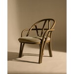 GUBI Fauteuil Bistra, rotin teinté olive - Fustagno 003, image décorative