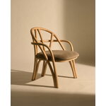 GUBI Fauteuil Bistra, rotin laqué naturel - Fustagno 002, image décorative