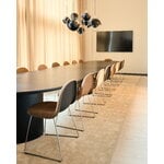 GUBI 3D dining chair, sledge base, stainless steel - Bouclé 005, decoration image