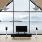 Genelec 6040R Smart Active loudspeaker, white - black grille, decoration image