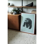 Teemu Järvi Illustrations Lempeä karhu juliste 50 x 70 cm, keväänvihreä