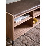 Maze Gentle storage bench, walnut, view 4