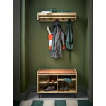Maze Gentle storage bench, oak, view 2