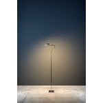 Catellani & Smith Giulietta floor lamp, silver - black ring, decoration image