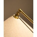 GUBI Gräshoppa table lamp, brass - canvas, decoration image