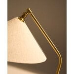 GUBI Gräshoppa table lamp, brass - canvas, decoration image