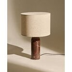 GUBI Gravity table lamp, small, maroon marble - canvas, view 5