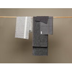 The Organic Company Big Waffle kitchen and wash cloth, dark grey