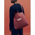 HAY Grid Crossover bag, medium, burgundy, decoration image