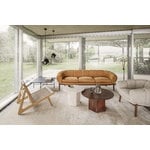 GUBI Epic sohvapöytä, pyöreä, 60 cm, valkoinen travertiini