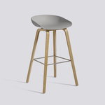 HAY About A Stool AAS32, 75 cm, soaped oak -  grey