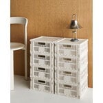 HAY Lampada da tavolo portatile Mousqueton, acciaio inox spazzolato, immagine decorativa