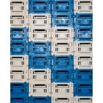HAY Cassetta Colour Crate, S, plastica riciclata, off-white, immagine decorativa