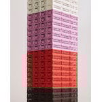 HAY Cassetta Colour Crate, S, plastica riciclata, dusty rose, immagine decorativa