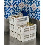 HAY Cassetta Colour Crate, S, plastica riciclata, off-white, immagine decorativa