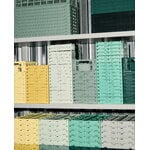 HAY Colour Crate kori, S, kierrätysmuovi, dark green, sisustuskuva