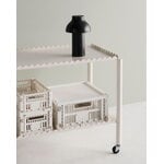 HAY Carrello Arcs, basso, bianco guscio d’uovo, immagine decorativa
