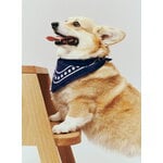 HAY Sciarpa HAY Dogs, 55 x 55 cm, blu scuro, immagine decorativa