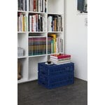 HAY Colour Crate, L, recycled plastic, dark blue