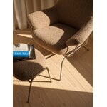 Hem Hai poltrona lounge, acciaio inox spazzolato - Sawdust, vista 2