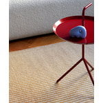 HAY DLM table, cherry red, high gloss