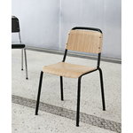 HAY Halftime chair, black - matt lacquered oak, PU lacquer