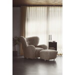 By Lassen The Tired Man armchair and ottoman, Moonlight - smoked oak