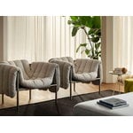 Hem Fauteuil lounge Puffy, naturel - acier inoxydable