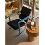 Hem Experiment lounge chair 502, blue - black leather, decoration image