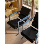 Hem Experiment lounge chair 502, blue - black leather, decoration image