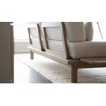 Lundia Hetki sofa bed, oak base - grey Muru 484